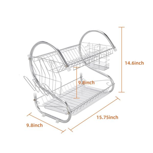 TapStar™ 2-Tier Premium Dish Organizer & Storage Rack